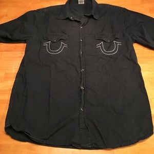 True Religion short sleeve button down shirt 3XL